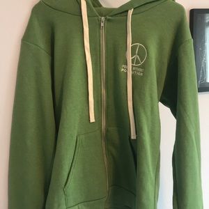 Power without pollution zip up earth day peace